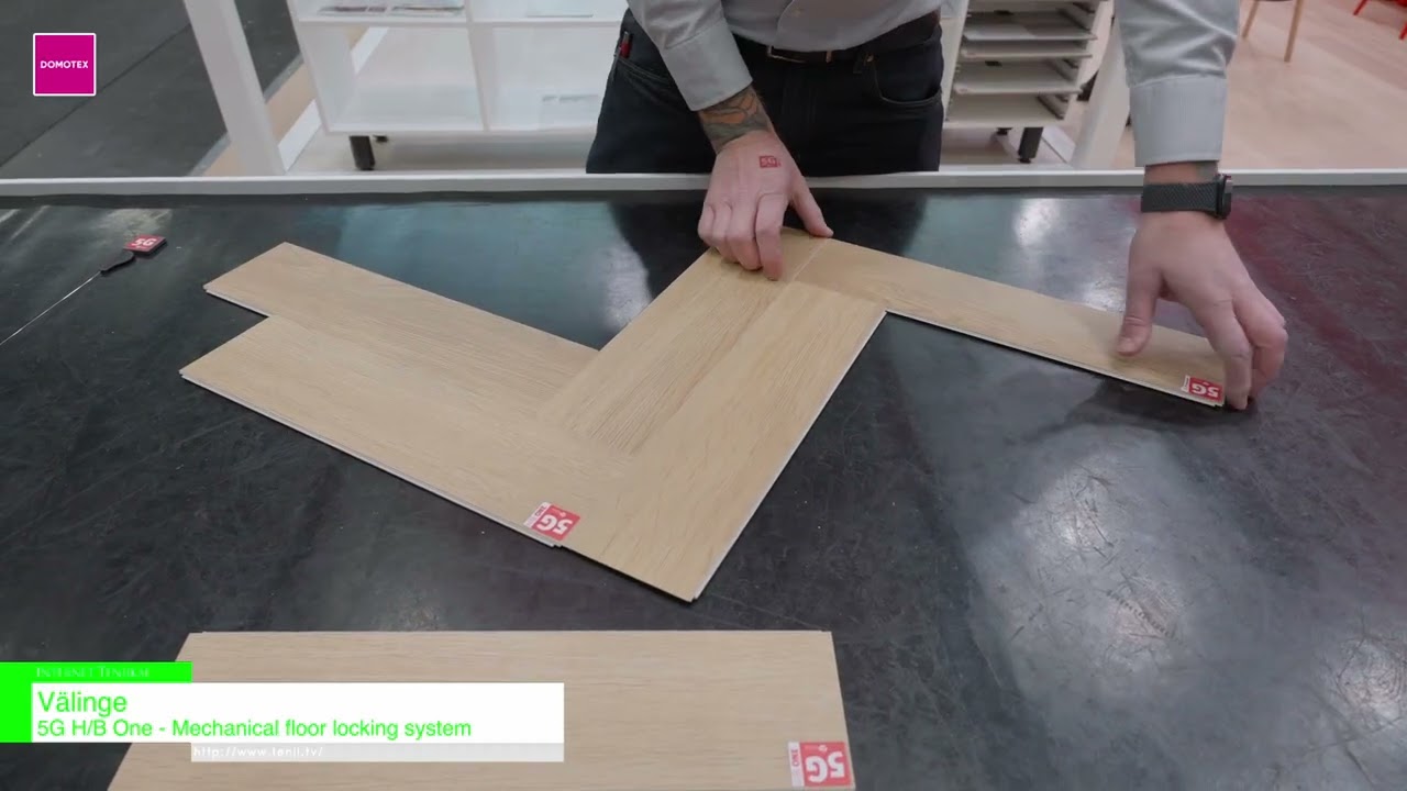 5G H/B 원 – Mechanical floor locking system- Välinge [DOMOTEX 2026- Home of Flooring & Interior Finishing]