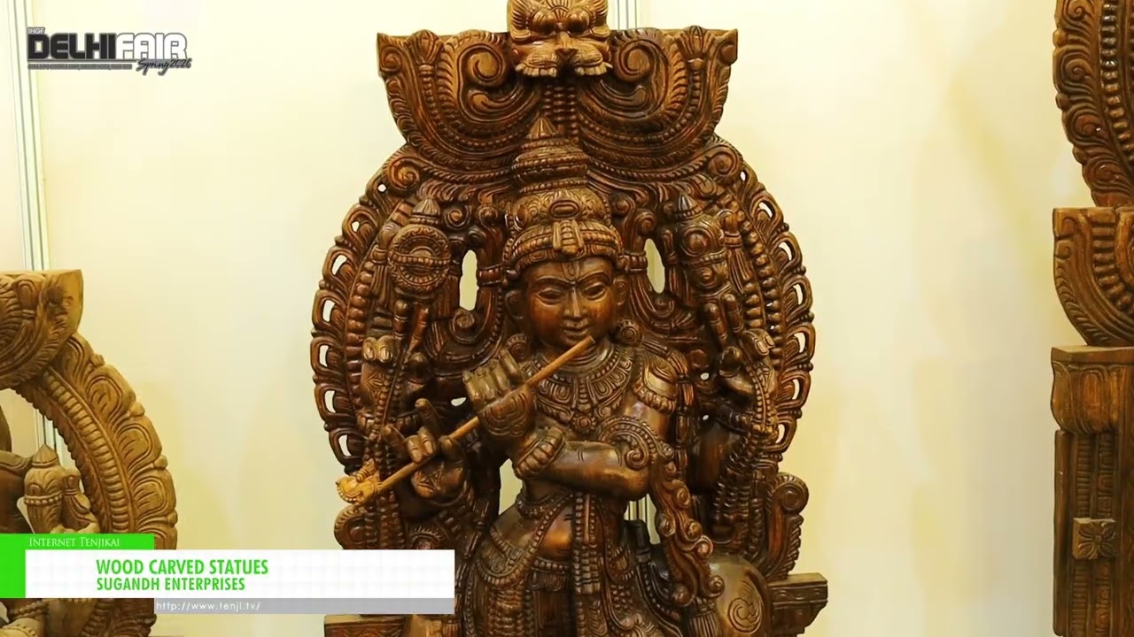 나무 조각상 – SUGANDH ENTERPRISES [61st IHGF Delhi Fair Spring 2026]