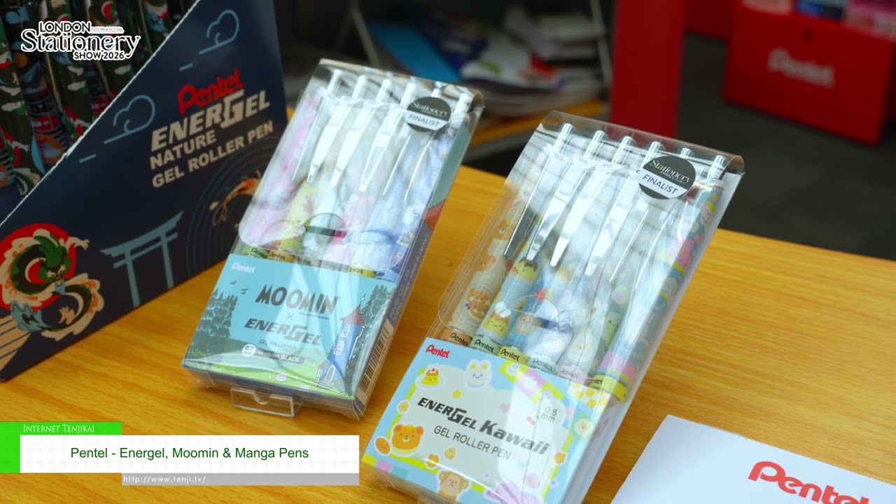에너젤, 무민 & 만화 펜 – Pentel [LONDON INTERNATIONAL STATIONERY SHOW 2026]